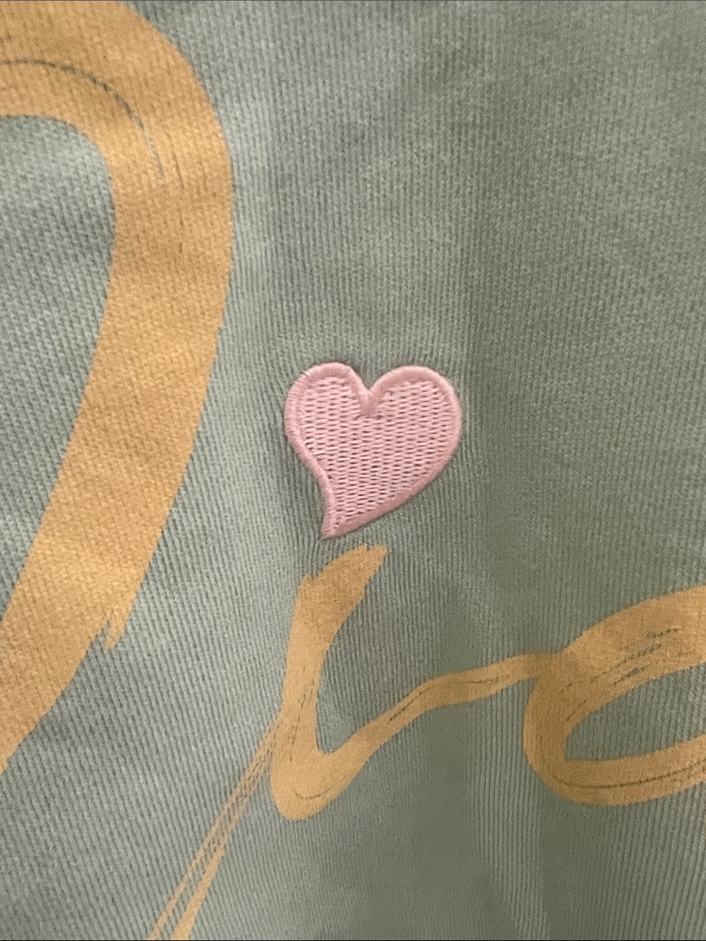 VINYL Green "Ciao" Short Sleeve Sweatshirt - Picture 3 of 4